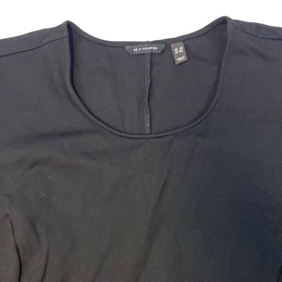 H by Halston Black Cap Sleeve Faux Wrap Top Size 3XL - Picture 2 of 7